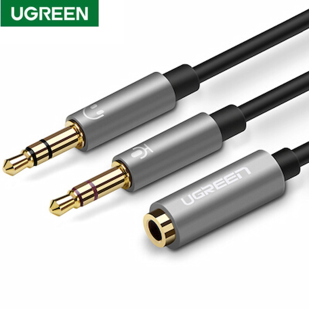 Cable de audio doble macho de 3,5 mm a hembra de 3,5 mm UGREEN AV140 -  UGREEN COLOMBIA